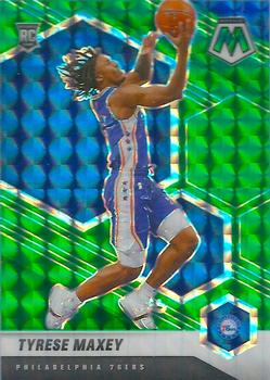 #203 Tyrese Maxey - Philadelphia 76ers - 2020-21 Panini Mosaic - Mosaic Green Basketball