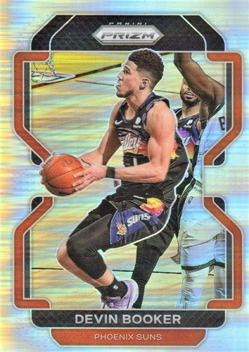 #203 Devin Booker - Phoenix Suns - 2021-22 Panini Prizm - Silver Basketball