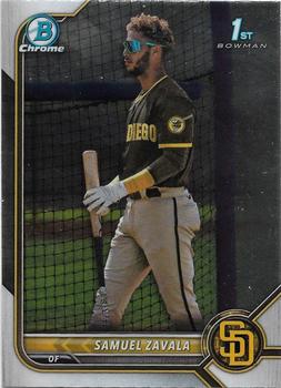 #BCP-203 Samuel Zavala FBC - San Diego Padres - 2022 Bowman - Chrome Prospects Baseball