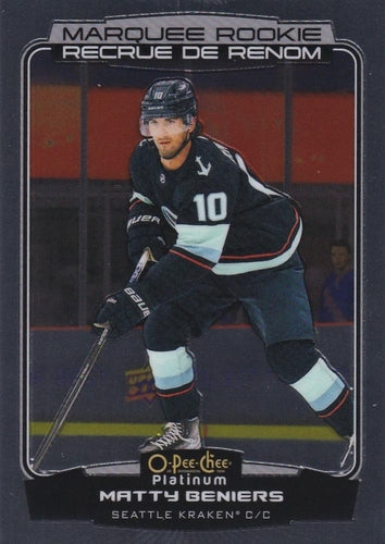 #203 Matty Beniers - Seattle Kraken - 2022-23 O-Pee-Chee Platinum Hockey
