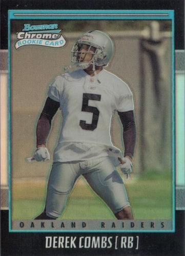 #204 Derrick Gibson - Oakland Raiders - 2001 Bowman Chrome Football