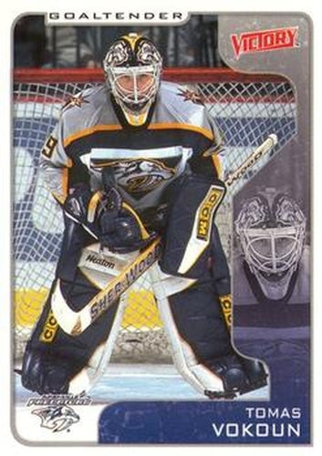 #204 Tomas Vokoun - Nashville Predators - 2001-02 Upper Deck Victory Hockey