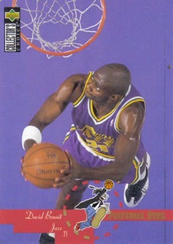#204 David Benoit - Utah Jazz - 1995-96 Collector's Choice Basketball