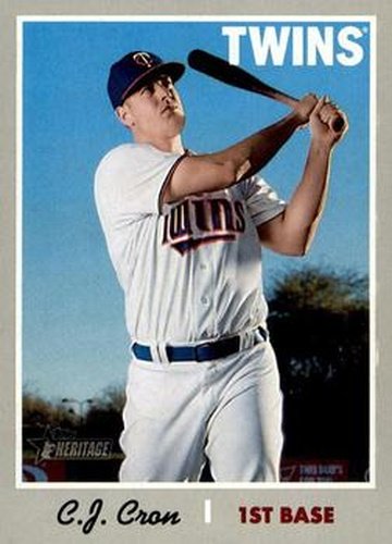 #204 C.J. Cron - Minnesota Twins - 2019 Topps Heritage Baseball