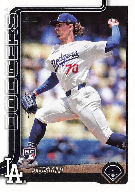 #204 Justin Wrobleski - Los Angeles Dodgers - 2025 Topps Baseball