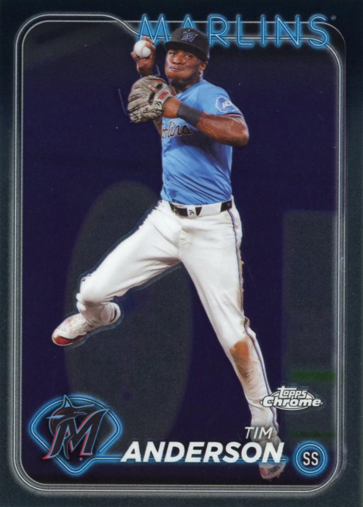 #204 Tim Anderson - Miami Marlins - 2024 Topps Chrome Baseball