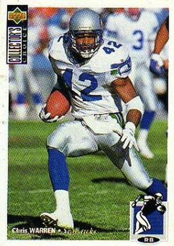 #204 Chris Warren - Seattle Seahawks - 1994 Collector's Choice Football