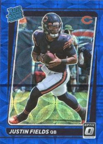 #204 Justin Fields - Chicago Bears - 2021 Donruss Optic - Blue Scope Football