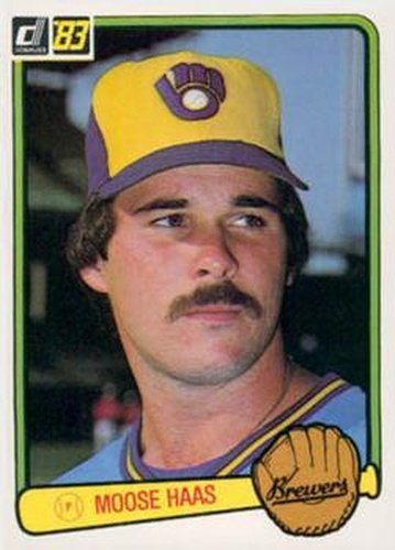 #204 Moose Haas - Milwaukee Brewers - 1983 Donruss Baseball
