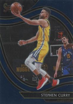 #204 Stephen Curry - Golden State Warriors - 2020-21 Panini Select - Blue Basketball