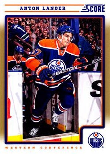 #204 Anton Lander - Edmonton Oilers - 2012-13 Score - Gold Rush Hockey