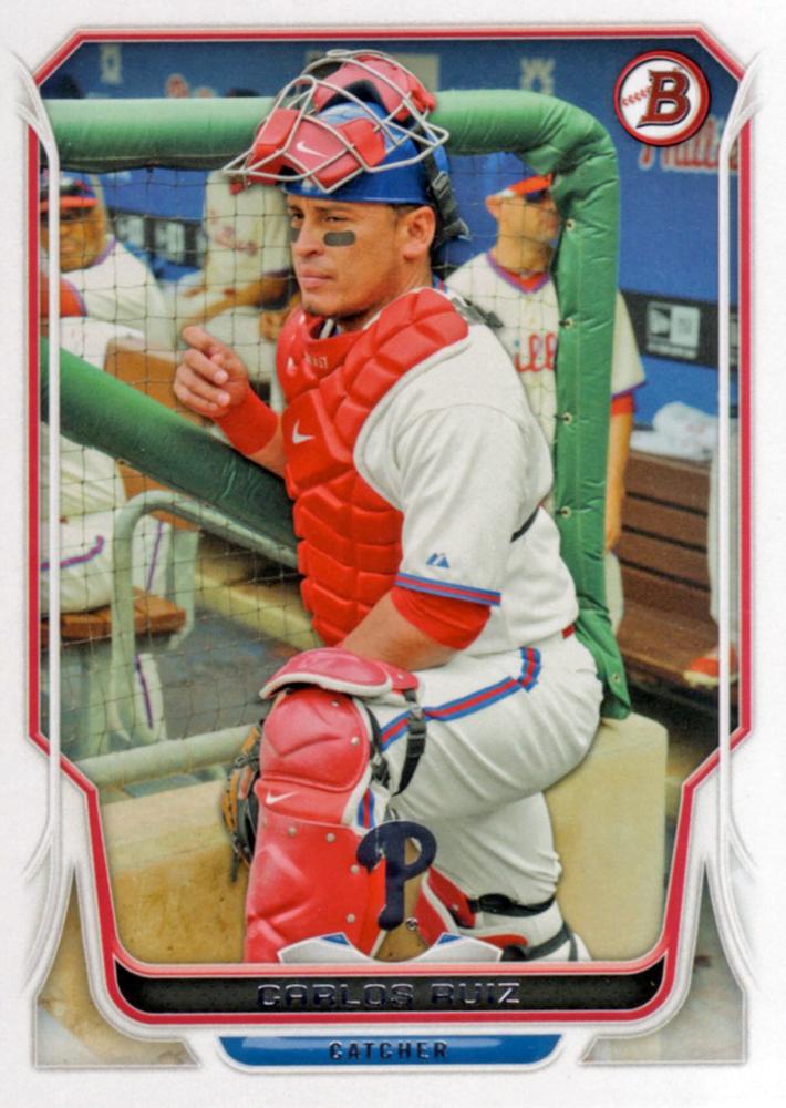 #204 Carlos Ruiz - Philadelphia Phillies - 2014 Bowman Baseball