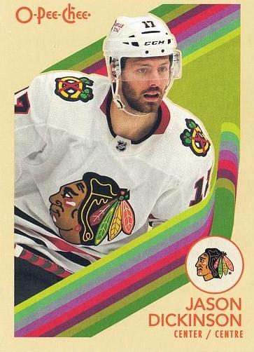 #204 Jason Dickinson - Chicago Blackhawks - 2023-24 O-Pee-Chee - Retro Hockey