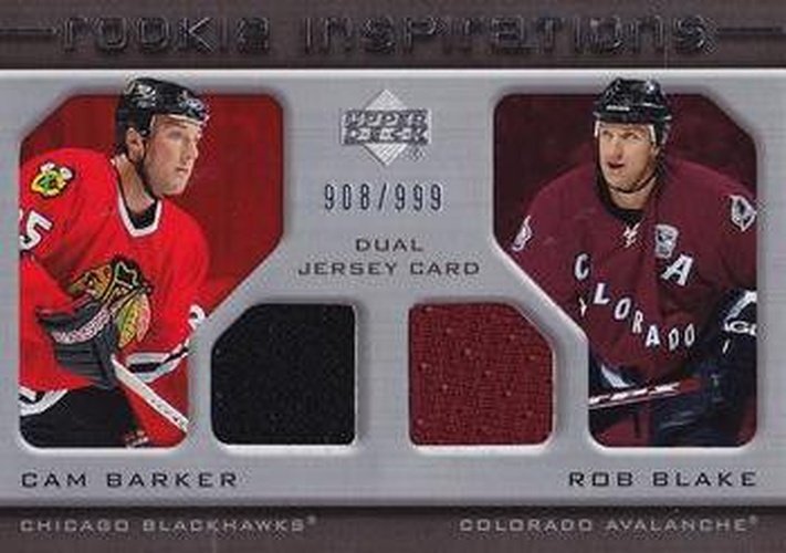 #204 Cam Barker / Rob Blake - Chicago Blackhawks / Colorado Avalanche - 2005-06 Upper Deck Rookie Update Hockey