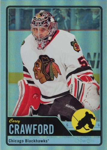 #205 Corey Crawford - Chicago Blackhawks - 2012-13 O-Pee-Chee - Rainbow Hockey