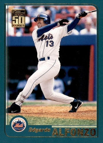 #205 Edgardo Alfonzo - New York Mets - 2001 Topps Baseball