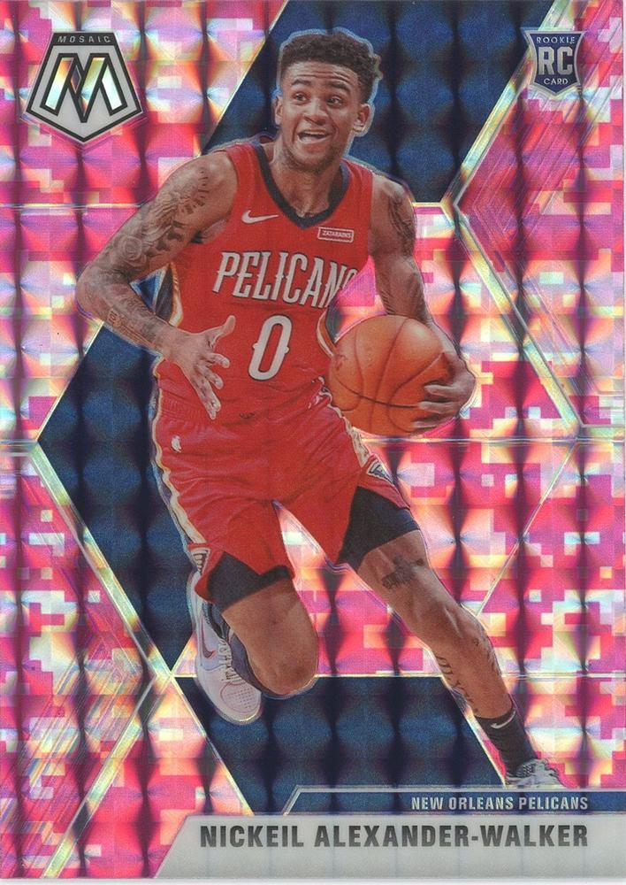 #205 Nickeil Alexander-Walker - New Orleans Pelicans - 2019-20 Panini Mosaic - Camo Pink Basketball