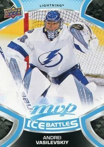#205 Andrei Vasilevskiy - Tampa Bay Lightning - 2021-22 Upper Deck MVP - Ice Battles Hockey