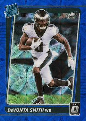 #205 DeVonta Smith - Philadelphia Eagles - 2021 Donruss Optic - Blue Scope Football