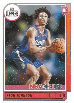 #205 Keon Johnson - Los Angeles Clippers - 2021-22 Hoops Winter Basketball