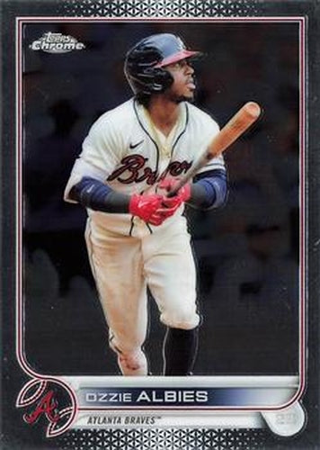 #205 Ozzie Albies - Atlanta Braves - 2022 Topps Chrome Baseball