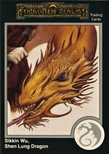 #205 Sikkin Wu, Shen Lung or Spirit Dragon - 1991 TSR Advanced Dungeons & Dragons - Silver