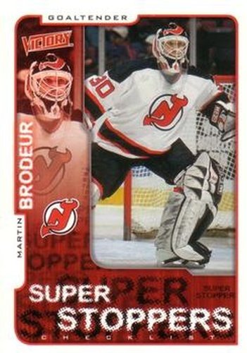 #205 Martin Brodeur - New Jersey Devils - 2001-02 Upper Deck Victory Hockey