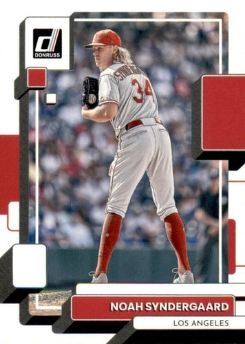 #205 Noah Syndergaard - Los Angeles Angels - 2022 Donruss Baseball