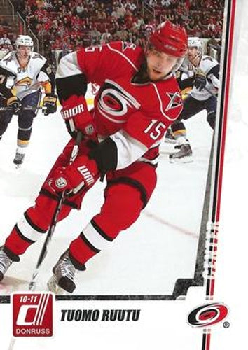 #206 Tuomo Ruutu - Carolina Hurricanes - 2010-11 Donruss Hockey