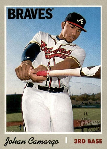 #206 Johan Camargo - Atlanta Braves - 2019 Topps Heritage Baseball