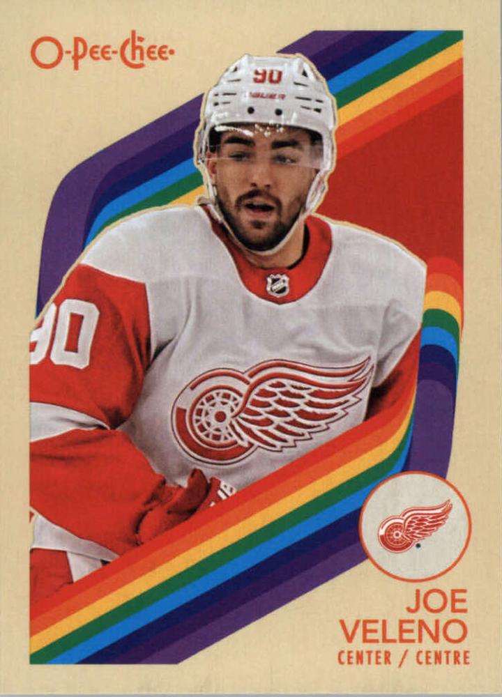 #206 Joe Veleno - Detroit Red Wings - 2023-24 O-Pee-Chee - Retro Hockey