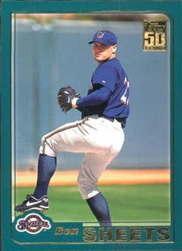 #T206 Ben Sheets - Milwaukee Brewers - 2001 Topps Traded & Rookies Baseball