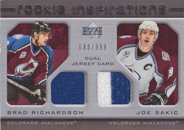 #206 Brad Richardson / Joe Sakic - Colorado Avalanche - 2005-06 Upper Deck Rookie Update Hockey