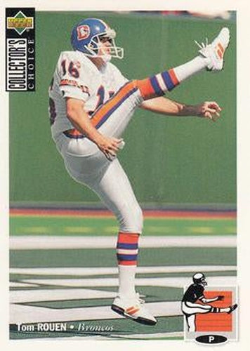 #206 Tom Rouen - Denver Broncos - 1994 Collector's Choice Football