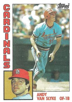 #206 Andy Van Slyke - St. Louis Cardinals - 1984 Topps Baseball