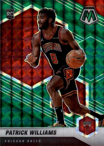 #206 Patrick Williams - Chicago Bulls - 2020-21 Panini Mosaic - Mosaic Green Basketball