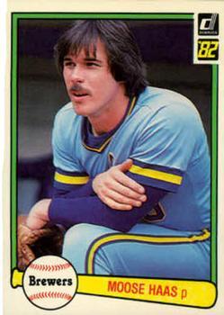 #206 Moose Haas - Milwaukee Brewers - 1982 Donruss Baseball