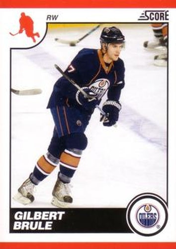 #206 Gilbert Brule - Edmonton Oilers - 2010-11 Score Hockey