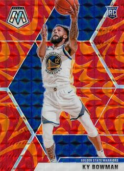 #206 Ky Bowman - Golden State Warriors - 2019-20 Panini Mosaic - Reactive Orange Basketball