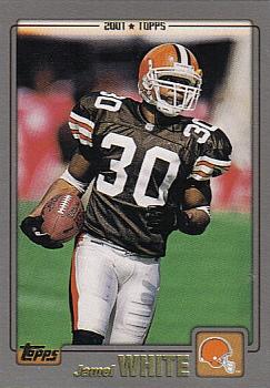 #206 Jamel White - Cleveland Browns - 2001 Topps Football