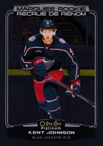#206 Kent Johnson - Columbus Blue Jackets - 2022-23 O-Pee-Chee Platinum Hockey