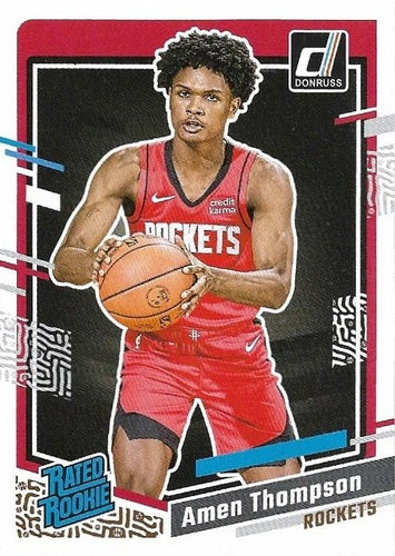 #206 Amen Thompson - Houston Rockets - 2023-24 Donruss Basketball