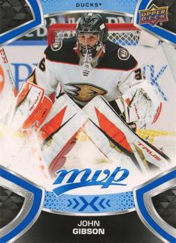 #206 John Gibson - Anaheim Ducks - 2021-22 Upper Deck MVP - Blue Hockey