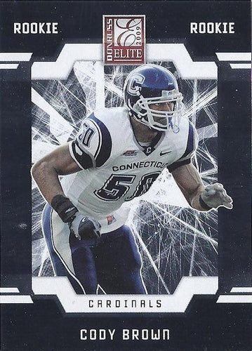 #207 Cody Brown - Arizona Cardinals - 2009 Donruss Elite Football