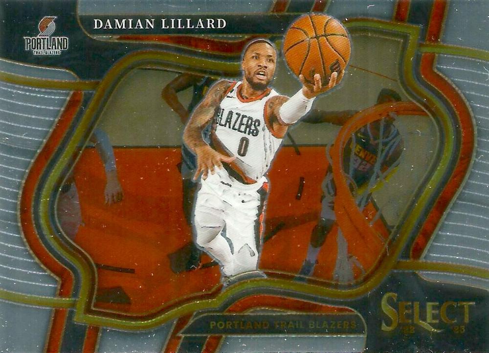 #207 Damian Lillard - Portland Trail Blazers - 2022-23 Panini Select Basketball