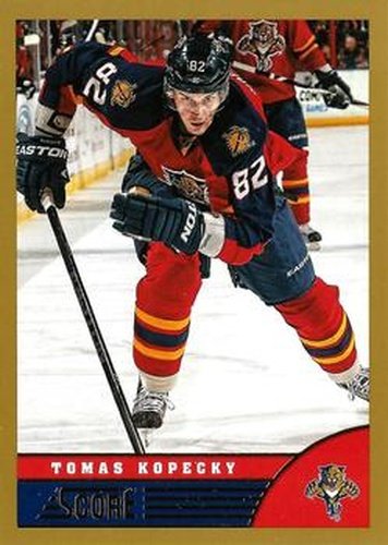 #207 Tomas Kopecky - Florida Panthers - 2013-14 Score - Gold Hockey