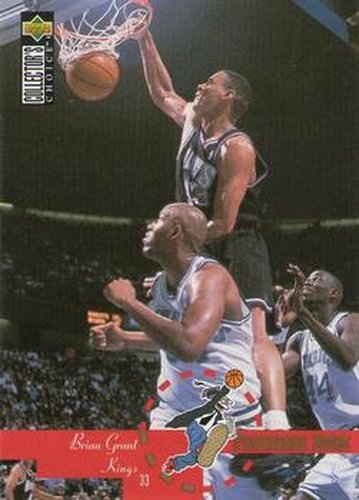 #207 Brian Grant - Sacramento Kings - 1995-96 Collector's Choice Basketball