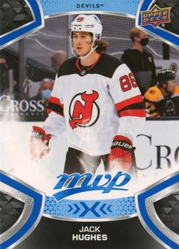 #207 Jack Hughes - New Jersey Devils - 2021-22 Upper Deck MVP - Blue Hockey