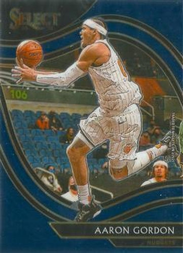 #207 Aaron Gordon - Denver Nuggets - 2020-21 Panini Select - Blue Basketball