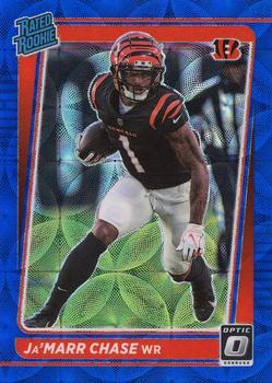 #207 Ja'Marr Chase - Cincinnati Bengals - 2021 Donruss Optic - Blue Scope Football